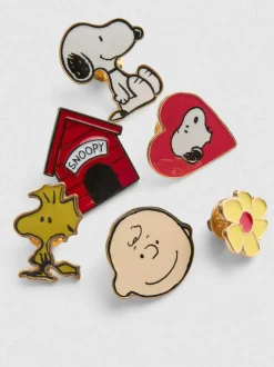 „Peanuts“ Anstecker, 6er-Pack