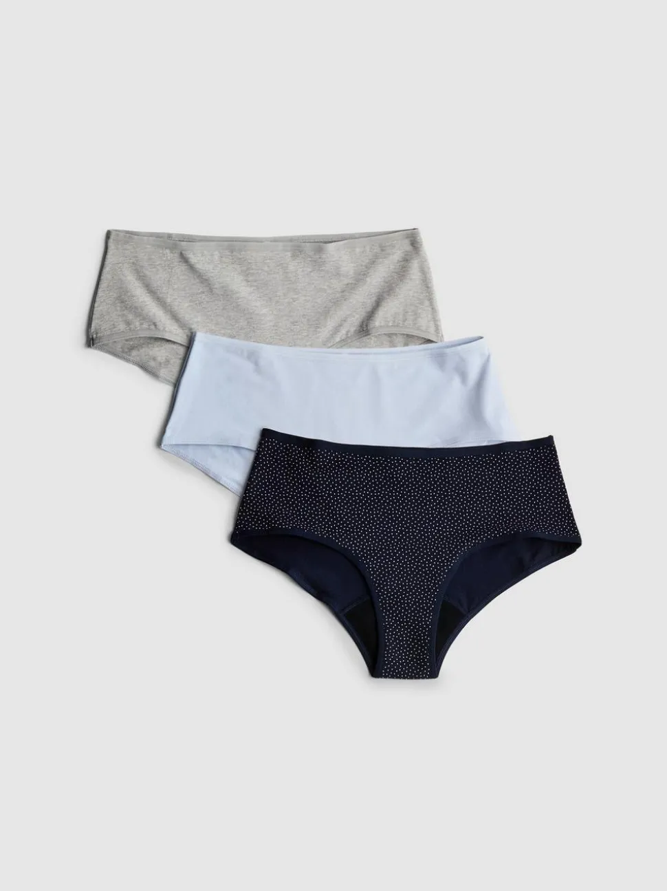 Perioden-Hipster mit hohem Baumwollanteil, 3er-Pack