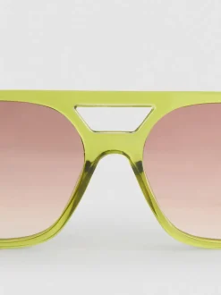 Pilotensonnenbrille mit transparenter Fassung