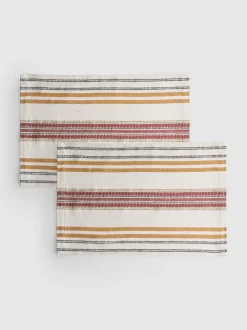 Platzdeckchen mit Streifen, 2er-Pack