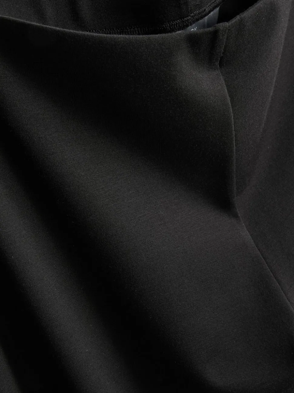 Plissierte Jerseyhose mit weitem Bein
