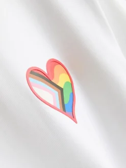 „Pride“ Ringer-T-Shirt aus reiner Baumwolle