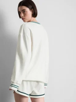 „Prince“ Sweatshirt mit V-Ausschnitt und hohem Baumwollanteil