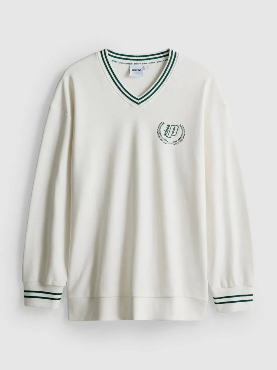 „Prince“ Sweatshirt mit V-Ausschnitt und hohem Baumwollanteil