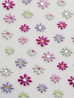 PS... Blumen-Nagelsticker, 52er-Pack