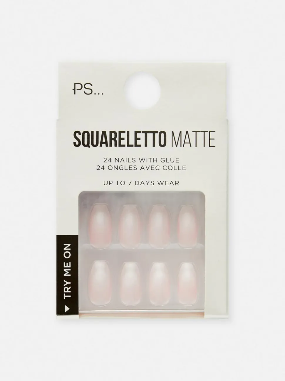 PS... French-Kunstnägel im Squareletto-Stil