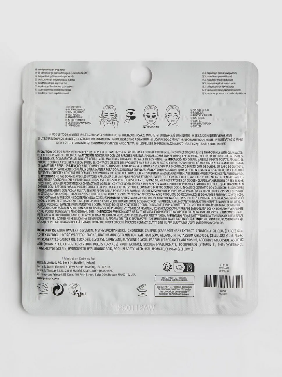 PS… K-Beauty Gel-Augenpatches, 3er-Pack