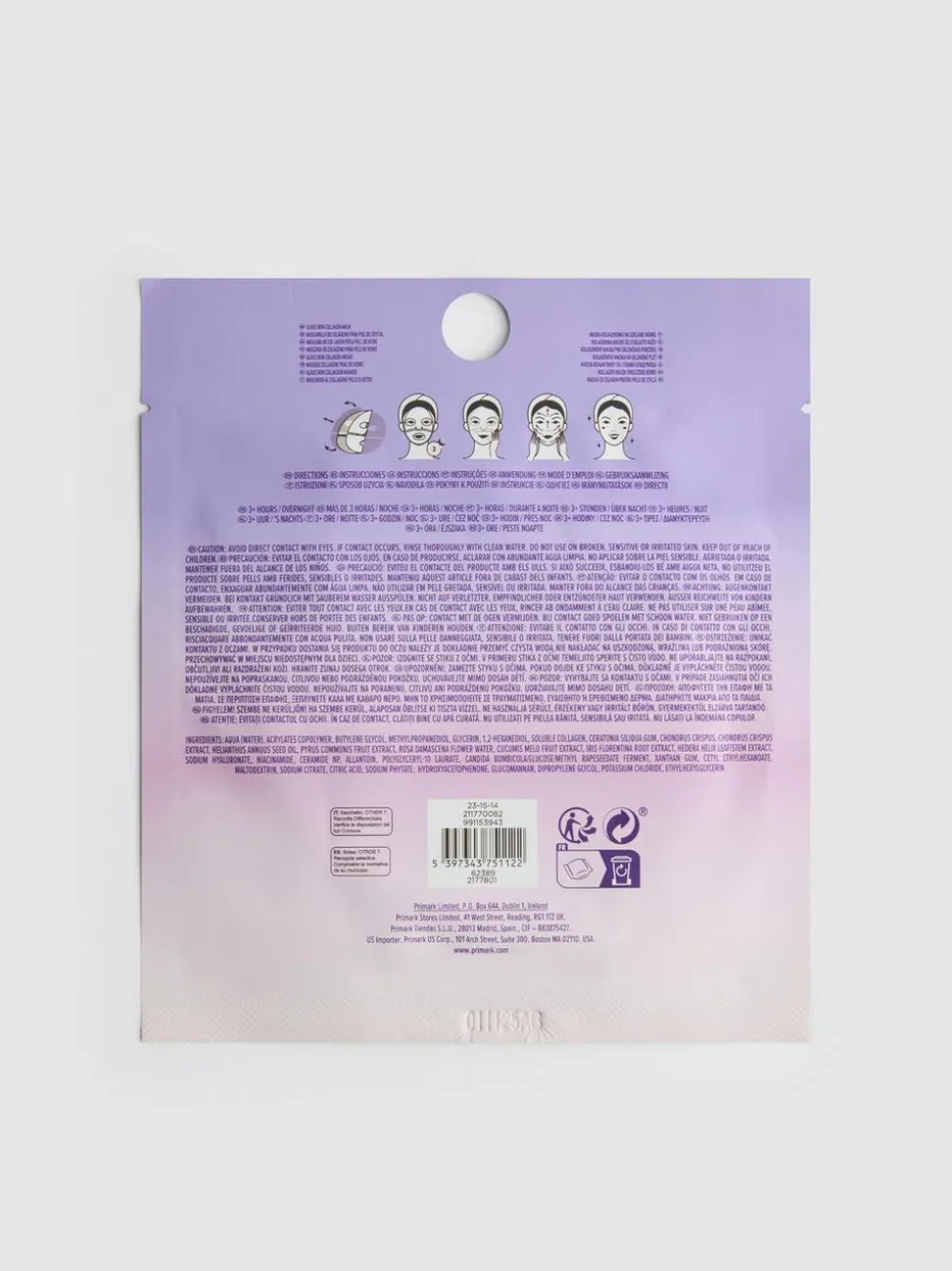PS... K-Beauty Overnight Kollagen-Tuchmaske