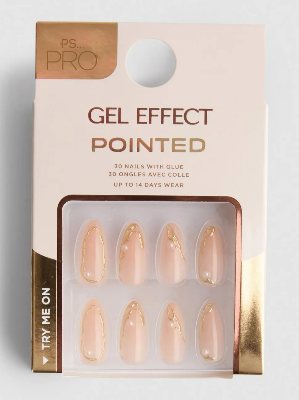 PS… Pro spitze Kunstnägel mit Gel-Effekt