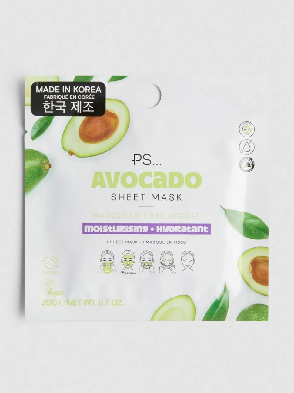 PS... Tuchmaske mit Avocado