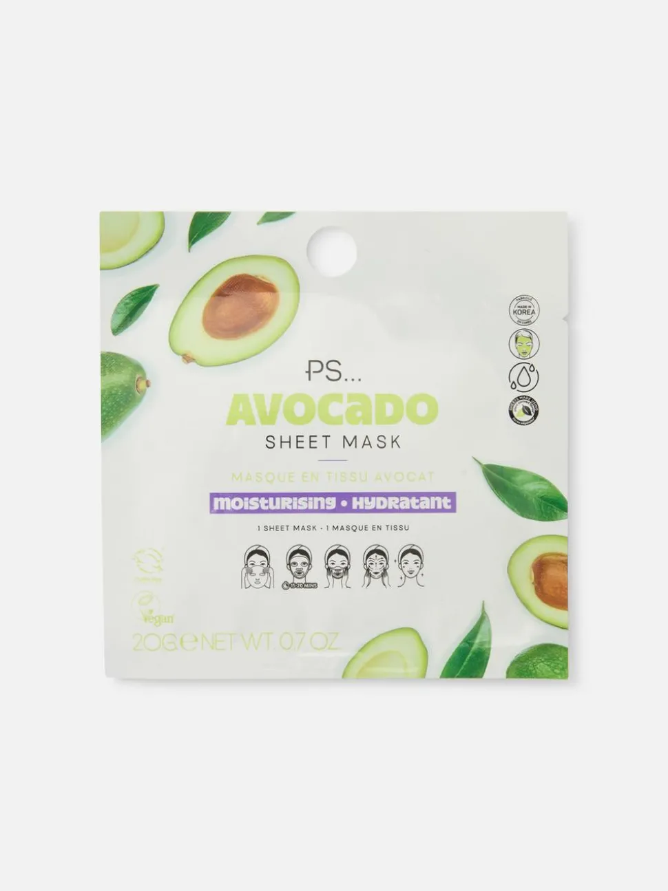 PS... Tuchmaske mit Avocado
