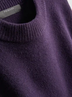 Pullover aus Wollgemisch mit Rundhalsausschnitt im Oversized-Look