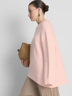 Pullover aus Wollgemisch mit Rundhalsausschnitt im Oversized-Look