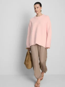 Pullover aus Wollgemisch mit Rundhalsausschnitt im Oversized-Look