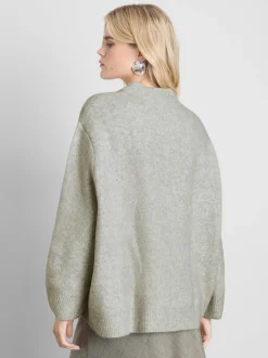 Pullover aus Wollgemisch mit Rundhalsausschnitt im Oversized-Look