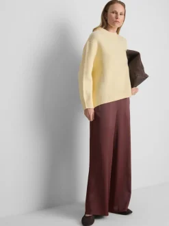 Pullover aus Wollgemisch mit Rundhalsausschnitt im Oversized-Look