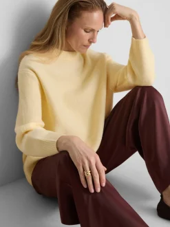 Pullover aus Wollgemisch mit Rundhalsausschnitt im Oversized-Look