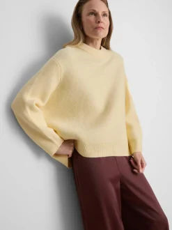 Pullover aus Wollgemisch mit Rundhalsausschnitt im Oversized-Look