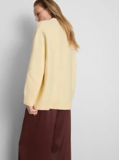 Pullover aus Wollgemisch mit Rundhalsausschnitt im Oversized-Look