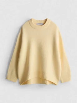 Pullover aus Wollgemisch mit Rundhalsausschnitt im Oversized-Look