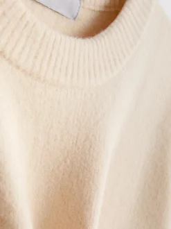 Pullover aus Wollgemisch mit Rundhalsausschnitt im Oversized-Look