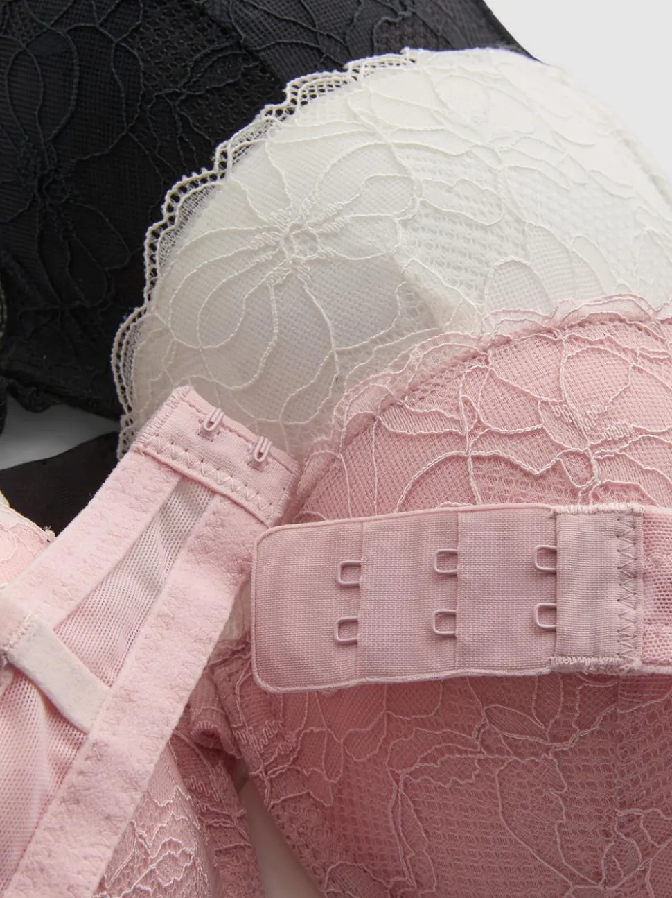 Push-up-BHs aus Spitze, 3er-Pack