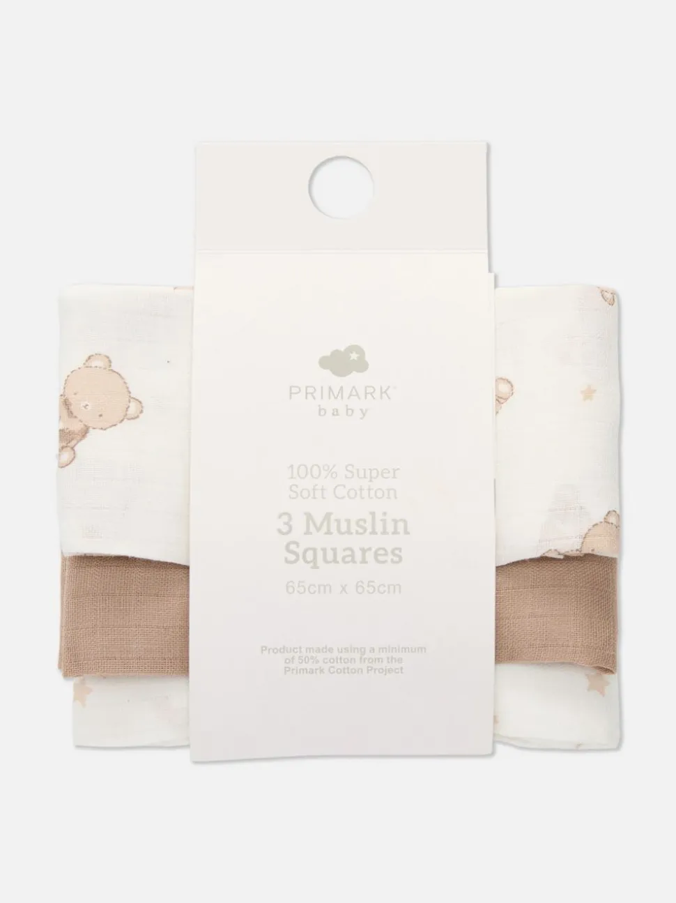 Quadratische Musselin-Decken, 3er-Pack