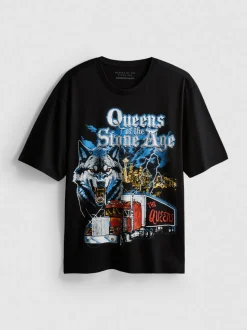 „Queens Of The Stone Age“ T-Shirt mit Grafik