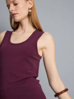 Racerback-Tanktop mit U-Ausschnitt