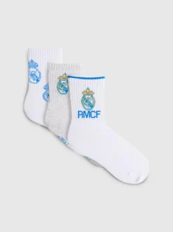 „Real Madrid“ Söckchen mit hohem Baumwollanteil, 3er-Pack