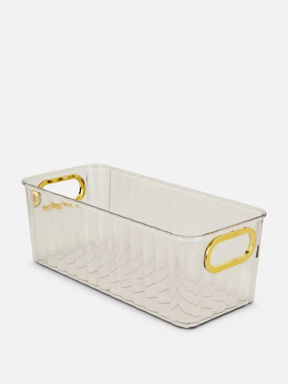 Rechteckiger, transparenter Organizer