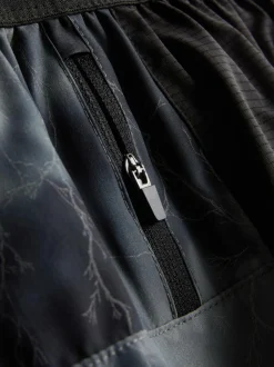 Reflektierende Laufshorts mit Print