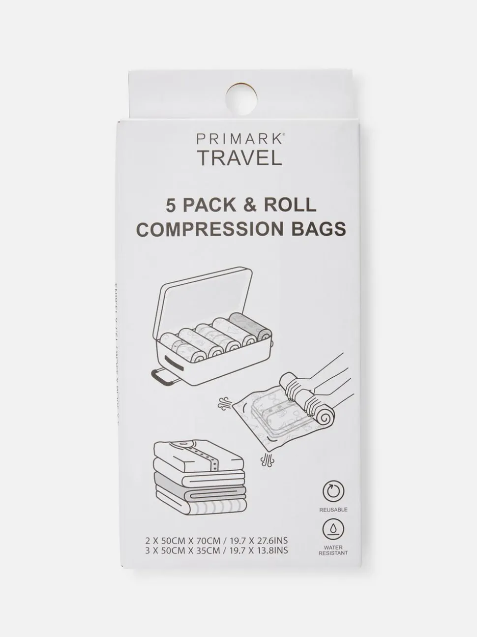 Reise-Vakuumbeutel, 5er-Pack