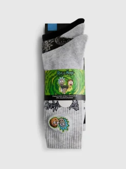 „Rick and Morty“ Crew-Socken, 3er-Pack