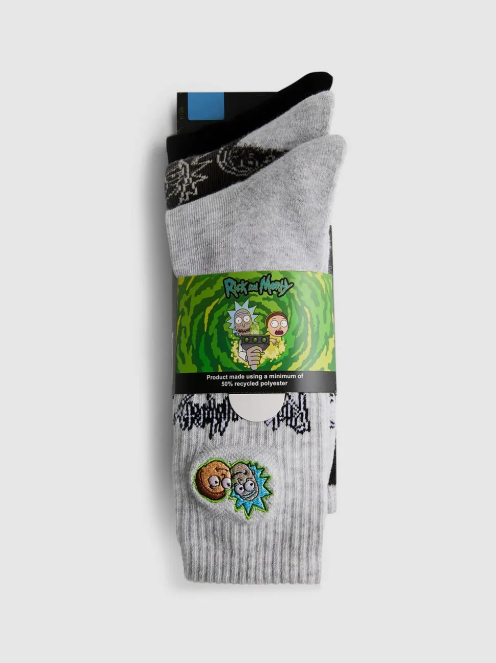 „Rick and Morty“ Crew-Socken, 3er-Pack