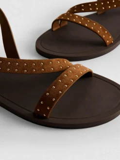 Riemchensandalen mit Nieten