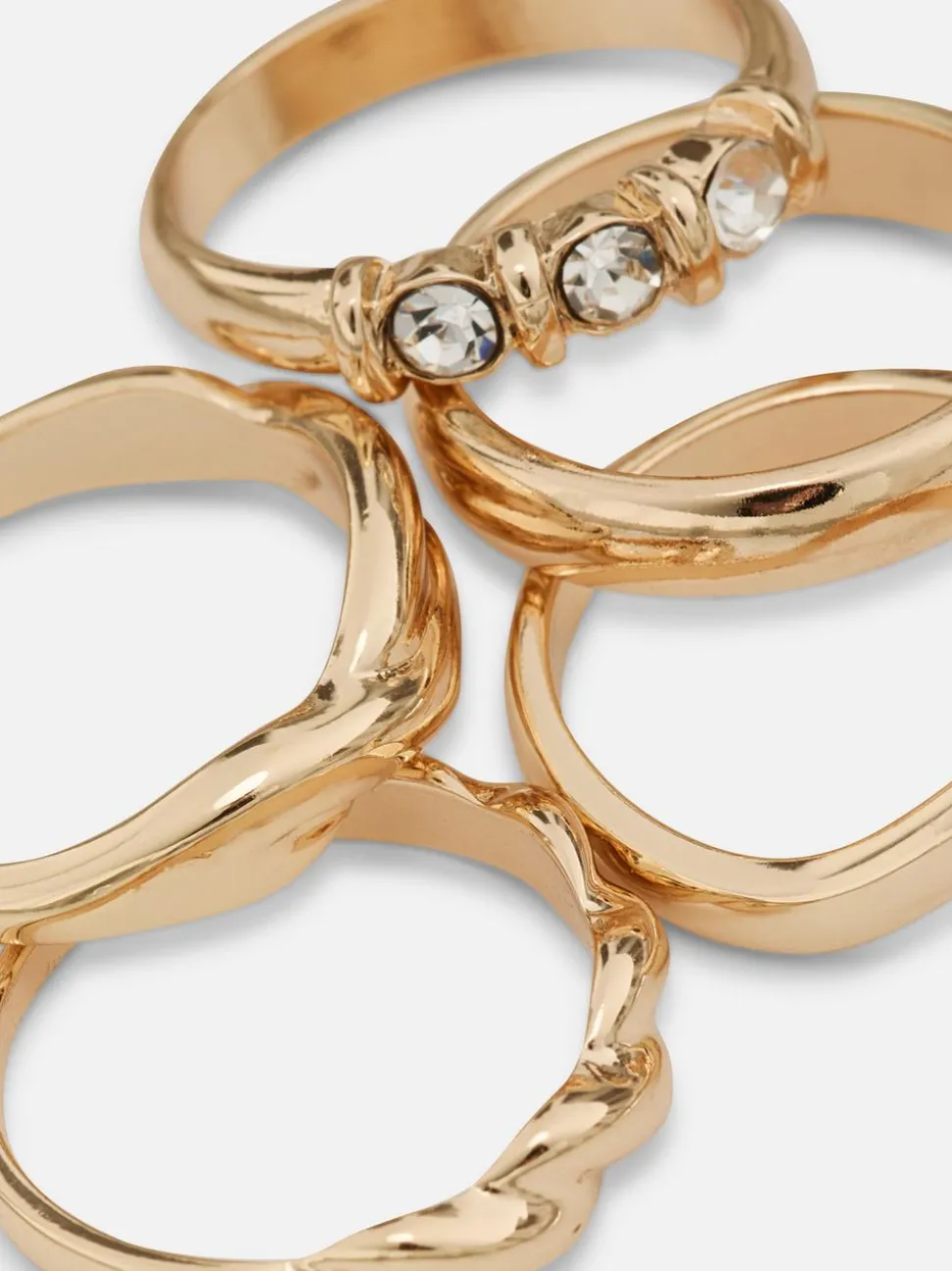 Ringe in verschiedenen Designs, 5er-Pack
