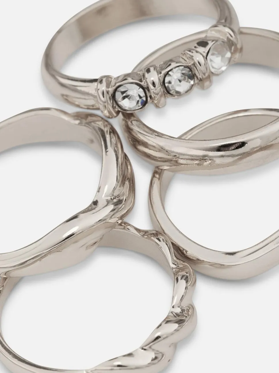 Ringe in verschiedenen Designs, 5er-Pack