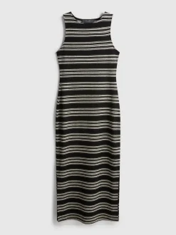 Ärmelloses „Paula Echevarría“ Bodycon-Midaxikleid