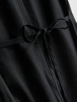 Ärmelloses „The Edit“ Leinen-Midikleid