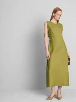 Ärmelloses „The Edit“ Leinen-Midikleid