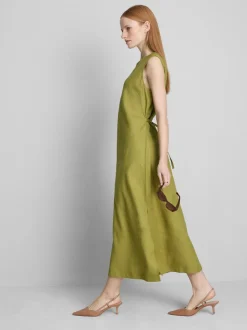 Ärmelloses „The Edit“ Leinen-Midikleid