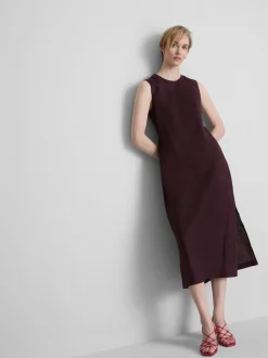 Ärmelloses „The Edit“ Leinen-Midikleid