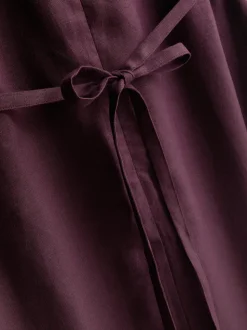 Ärmelloses „The Edit“ Leinen-Midikleid