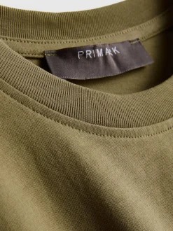 Ärmelloses T-Shirt mit Schulterpolstern