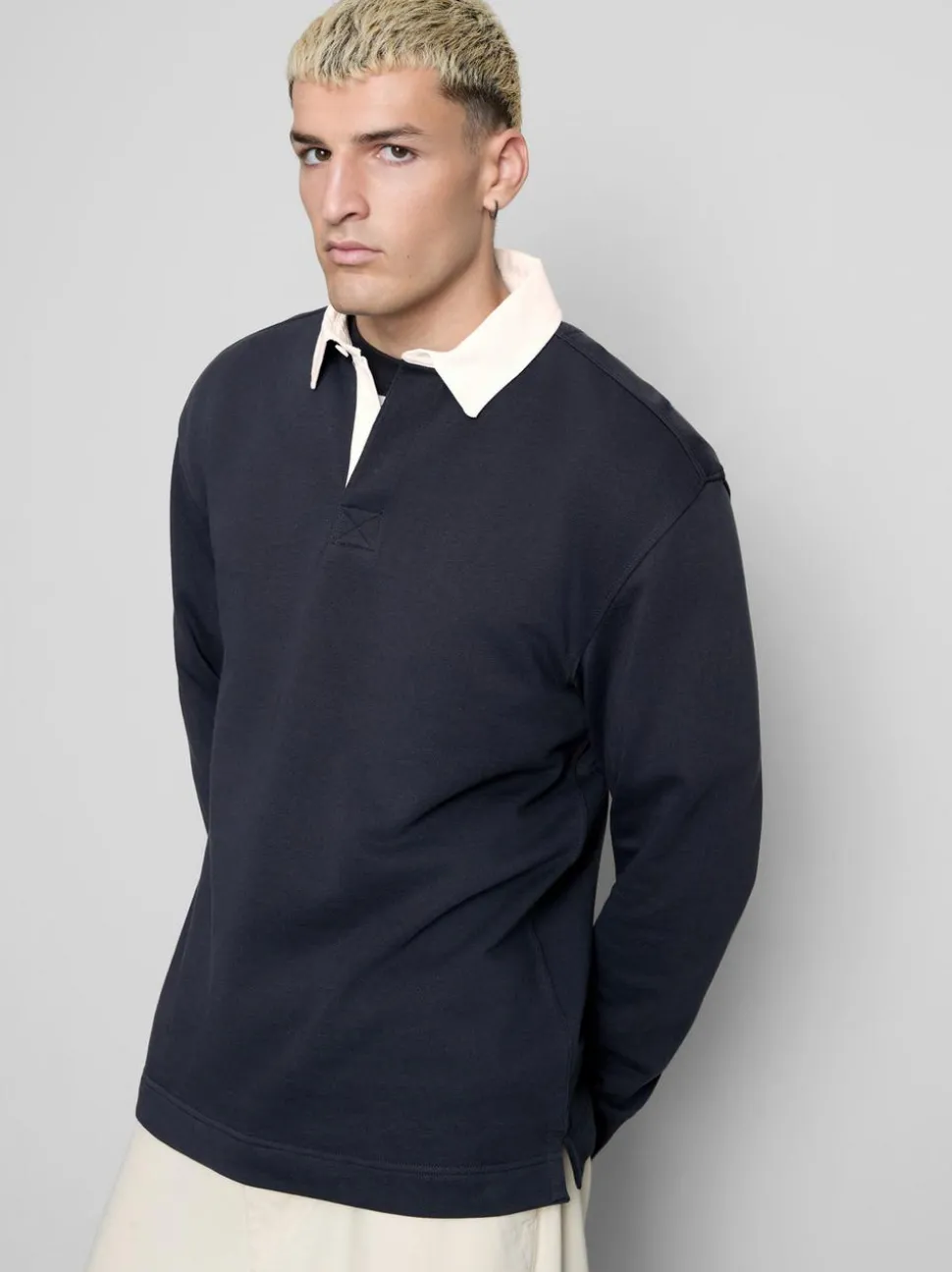 Rugby-Poloshirt mit hohem Baumwollanteil