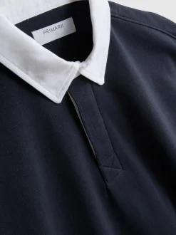Rugby-Poloshirt mit hohem Baumwollanteil