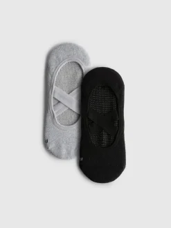 Rutschfeste Yoga-Socken, 2er-Pack