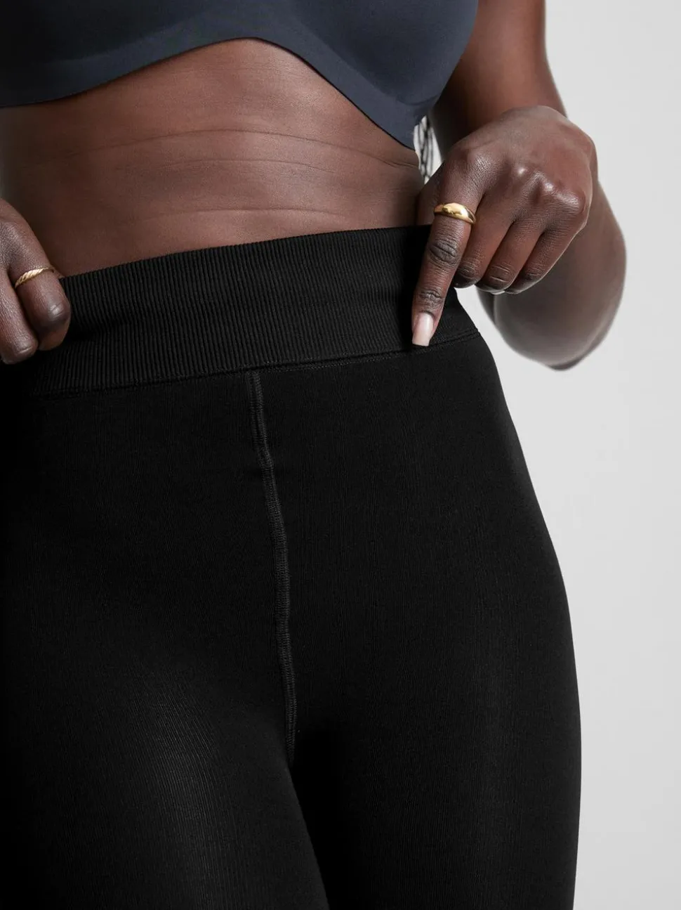 Samtig weiche Leggings, 1er-Pack