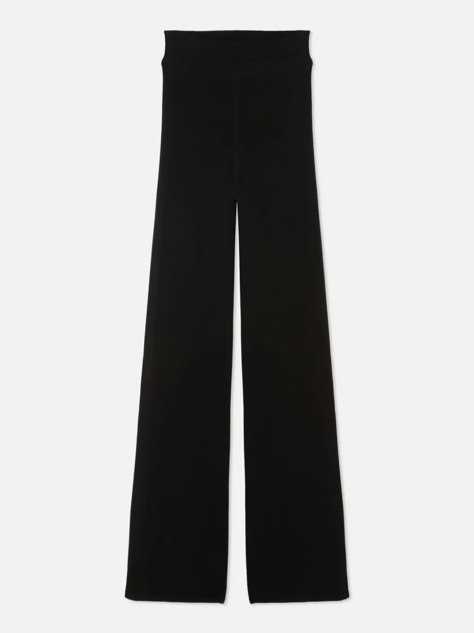 Samt-Leggings mit ausgestelltem Bein